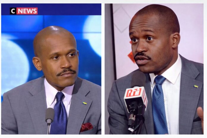 Théophane Nzame-Nze Biyoghe, porte-parole de la Présidence de la République gabonaise, lors de ses interventions médiatiques sur CNEWS et RFI (photo d'illustration)