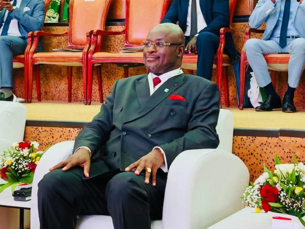 Sommet de l’APF à Dakar : Le Sénégal pousse l’Afrique francophone à réaffirmer sa souveraineté 1 Michel Régis Onanga Ndiaye lors de l’ouverture de la 32ᵉ Assemblée régionale Afrique de l’APF à Dakar.