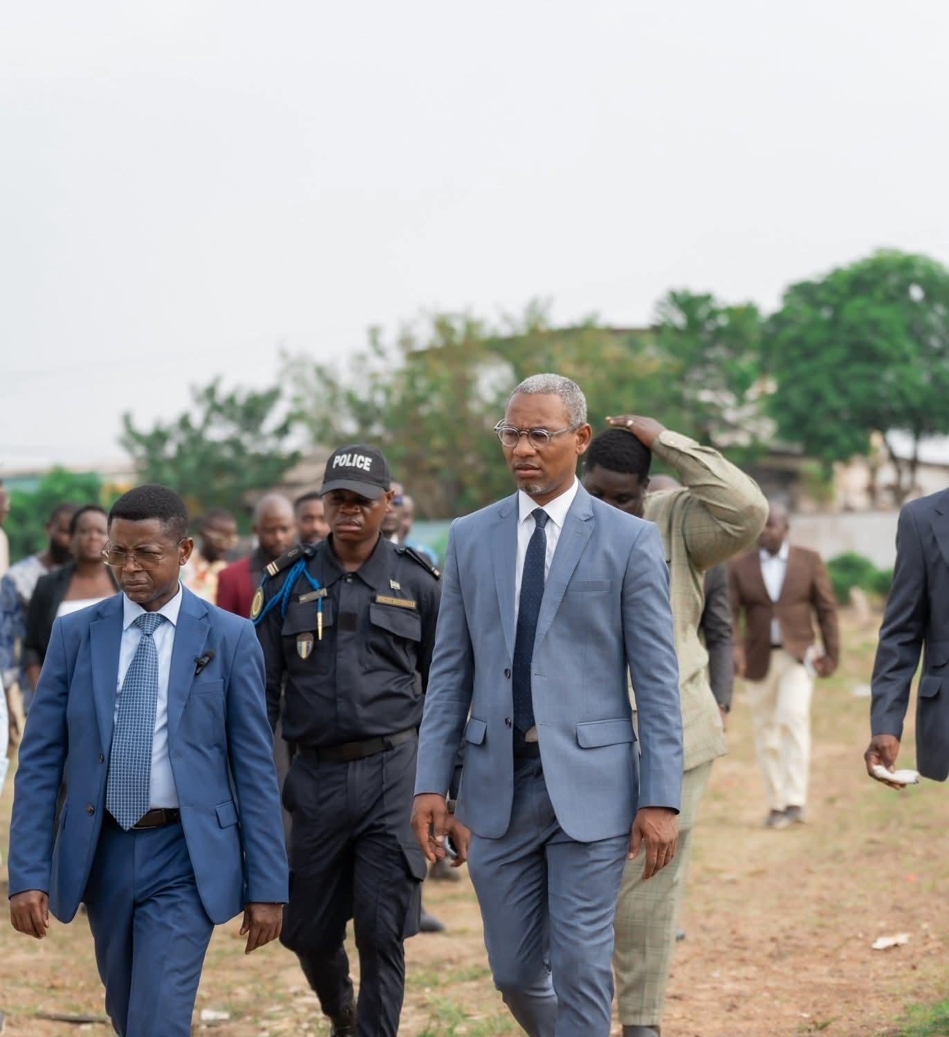 Le ministre Paul Kessany lors de son arrivée à l'ENAM.