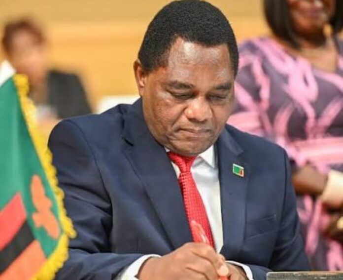 Le président zambien Hakainde Hichilema.