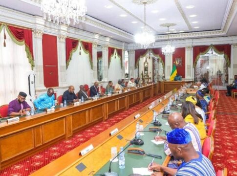 Brice Clotaire Oligui Nguema, a reçu, au palais du Bord de mer, les responsables des missions diplomatiques des pays africains accrédités au Gabon.