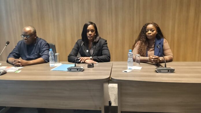Les membres de ST Digital lors de leur conférence de presse.