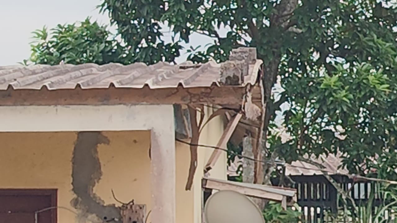 Une vue de l'état actuel du Lycée Luc Okenkali d'Okondja.