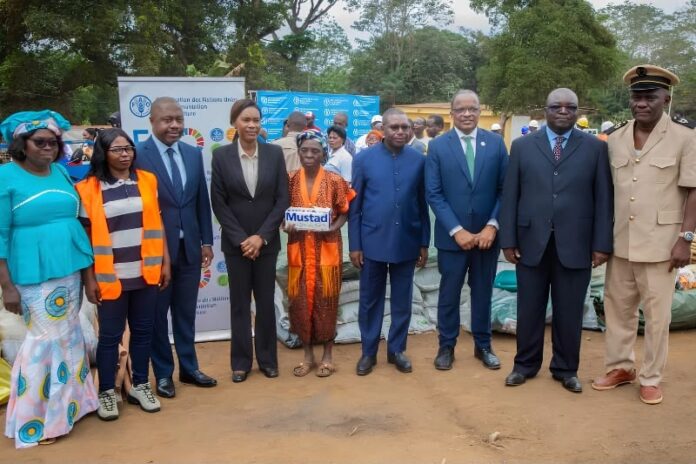 La FAO renforce l’agriculture de la Ngounié avec de nouveaux équipements à Lebamba.