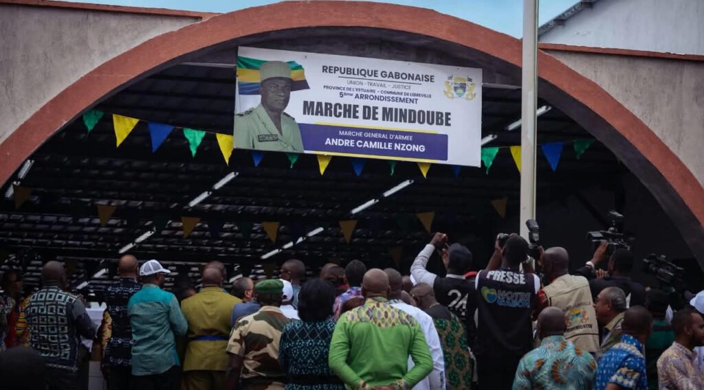 Gabon : Le président Oligui Nguema inaugure le nouveau marché moderne de Mindoubé 1 1 Une vue du niuveau marché.