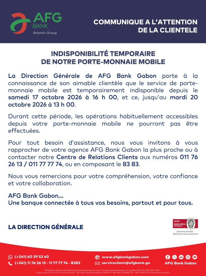 AFG Bank Gabonclic info