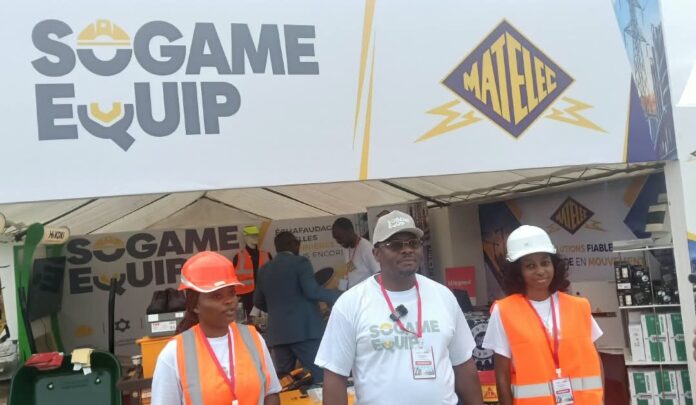 Les agents de SOGAME EQUIP et MATELEC devant leur stand au SAIL 2026.