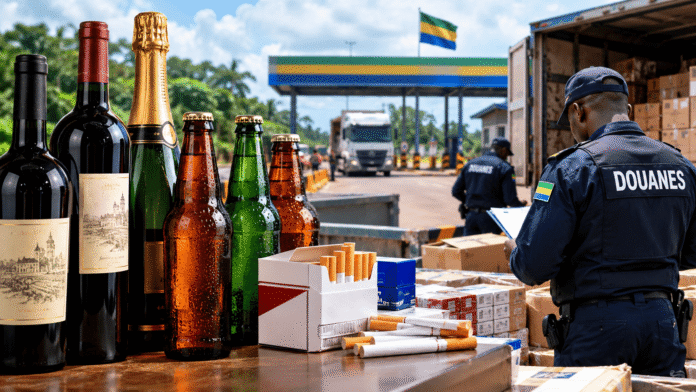 Gabon : Droits d’accises 2027, le taux monte sur les vins, champagnes, bières et tabacs importés, et la frontière attend