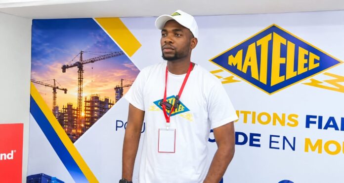 Jaël Ndong au stand de MATELEC lors de la journée d'ouverture de SAIL 2026.